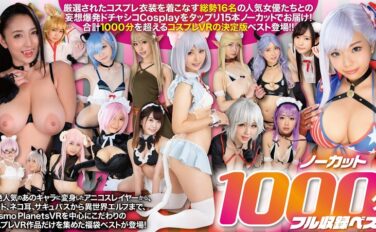 【VR福袋】アニコスレイヤーからサキュバス メイド エルフまで！！ その着せ替え美少女達はコスHする ノーカット1025分フル収録ベスト cosvr00022