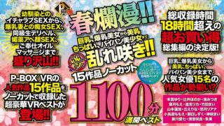 【VR】P-BOX VR春爛漫！！ 巨乳、爆乳美女から美乳、ちっぱい、パイパン美少女までいいオンナ乱れ咲き！！15作品ノーカット1100分 満開ベスト pxvr00054